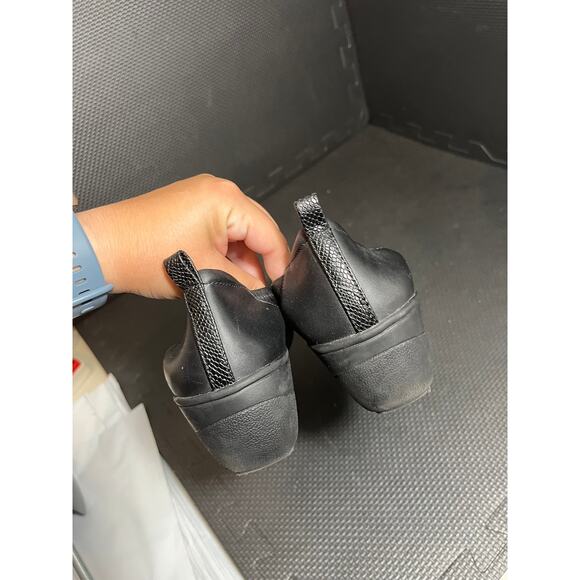 Vionic Womens Jacey Leather Round Toe Ballet Wedge Shoes Black Size 8‎ Comfort - Picture 7 of 7